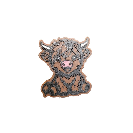 Straw Toppers - Highland Cow